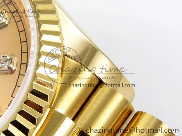 0103 StreetReady Day Date 36 YG TWSF Best Edition YG Diamonds Dial on YG Bracelet A 1616